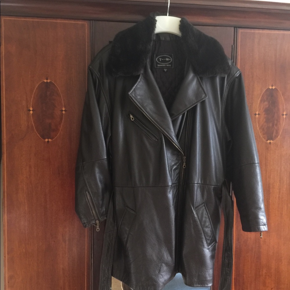 Leather vintage women’s jacket